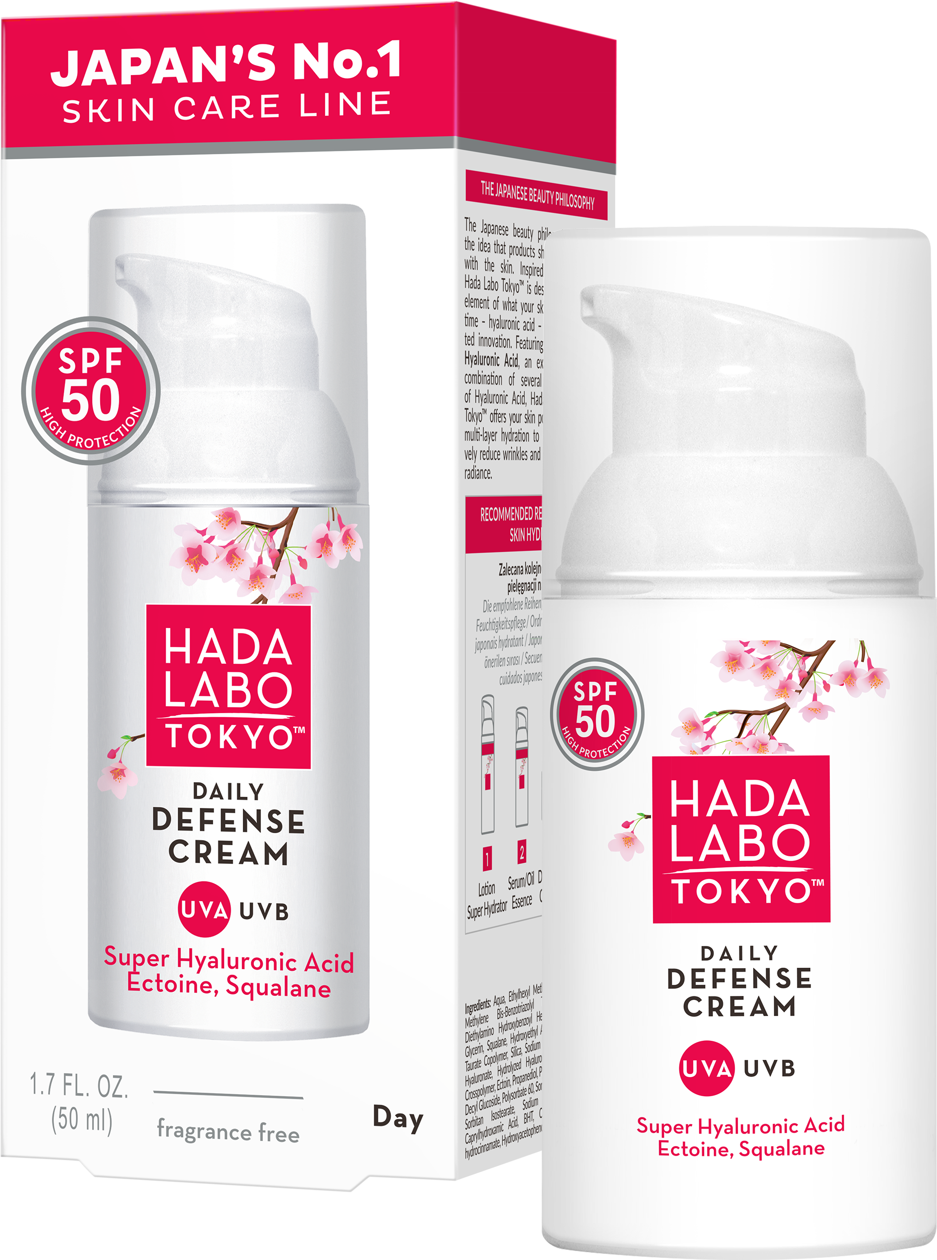 Hada Labo Tokyo Creme de proteção diária SPF50 | Perfumarias Primor