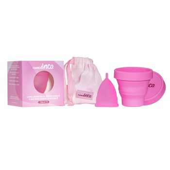 Copo Menstrual com Esterilizador e Saquinho