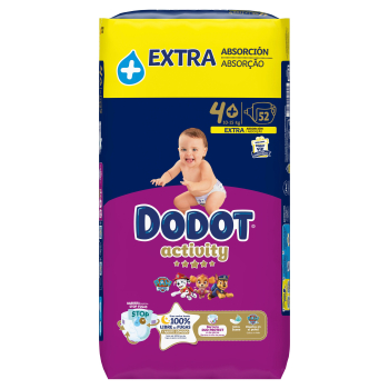 Activity Extra Absorvency Nappies Tamanho 4+