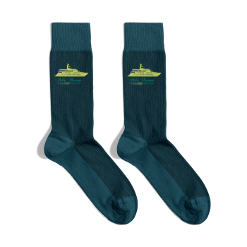 Meias Yatch Club Blank Navy Blue
