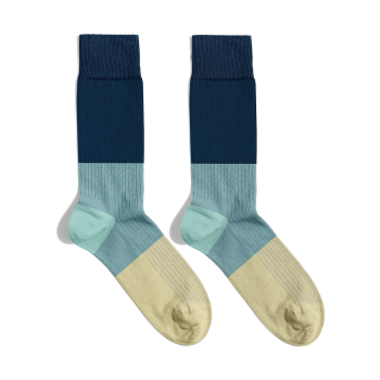Meias 3 Section Color Shapes Socks