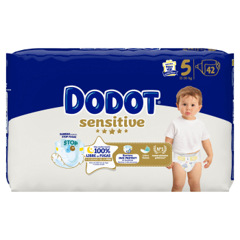 Fraldas Sensitive Tamanho 5 (11-16 kg)