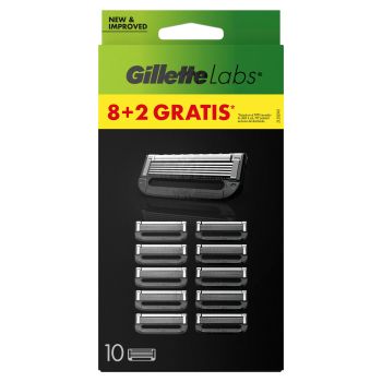 Gillette Labs Pack Poupança 8+2 Recargas de Lâminas