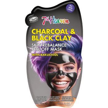 Charcoal & Black Clay Máscara Facial Peel-Off Reequilibrante com Carvão e Argila Negra