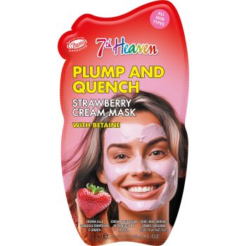 Máscara de creme de morango com betaína