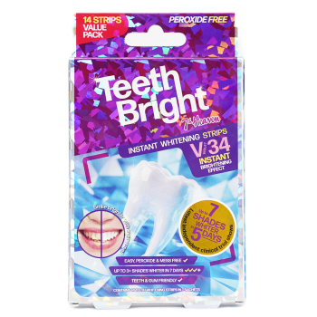 Tiras de branqueamento dentário Teeth Bright