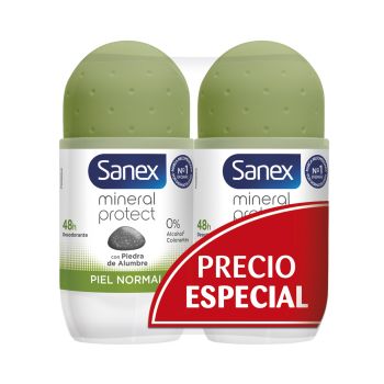Desodorizante Roll-On Natur Protect Pele Normak 24H com Pedra de Alúmen