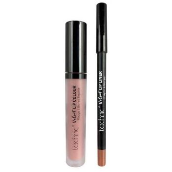 Kit Delineador de Lábios + Batom Líquido Velvet Lip