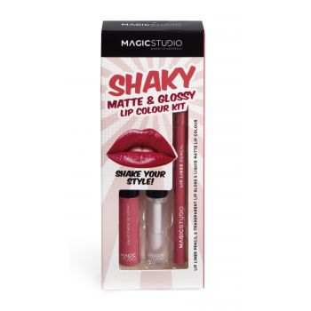 Kit de cores para os lábios Shaky Matte&amp;Glossy