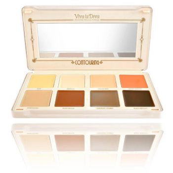 Paleta de contorno de sombras em creme
