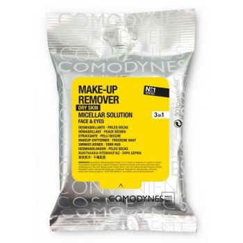 Toalhetes desmaquilhantes com solução micelar para pele seca