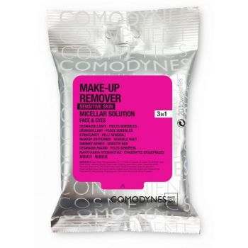 Toalhetes desmaquilhantes com solução micelar para pele sensível