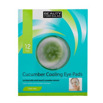 Disco Refrescante de Pepino para os Olhos