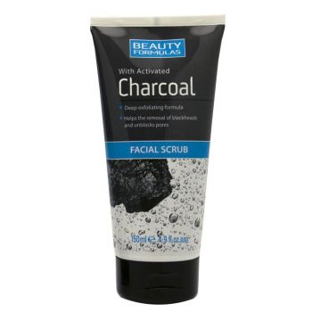Esfoliante facial com carvão vegetal