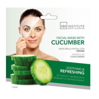 Máscara facial de fruta e pepino