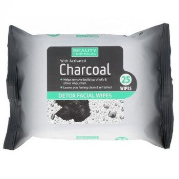 Toalhetes detox de carvão ativado