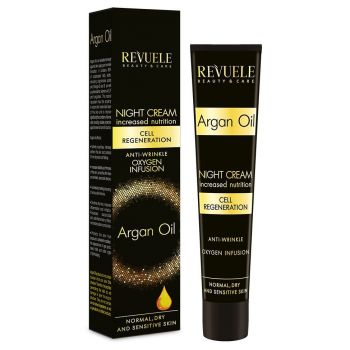 Creme de noite facial com óleo de argão