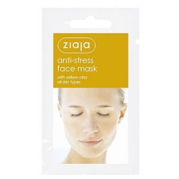 Máscara facial anti-stress com argila amarela