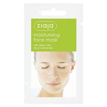 Máscara facial hidratante com argila verde