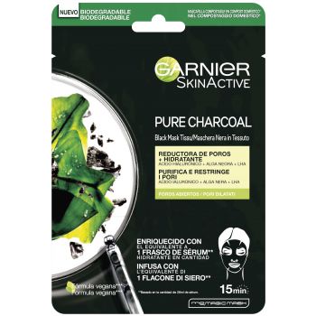 Máscara Facial de Tecido Black Pure Charcoal