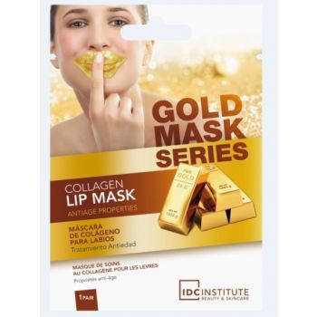 Máscara labial de ouro com colágenio