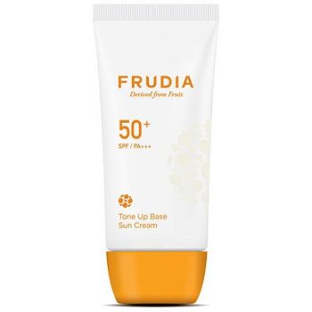 Proteção Solar de creme facial e Base tone-up