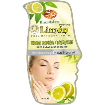 Máscara facial com casca de limão
