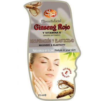 Máscara facial de ginseng vermelho