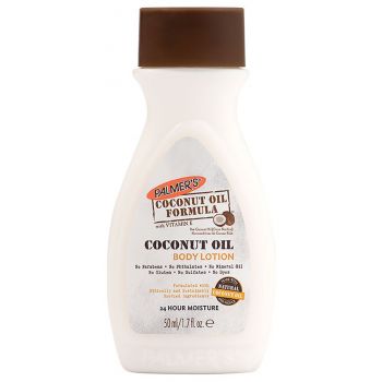 Loção corporal de viagem com coconut oil