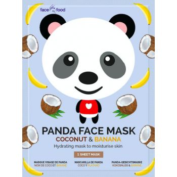 Máscara de coco e banana Panda