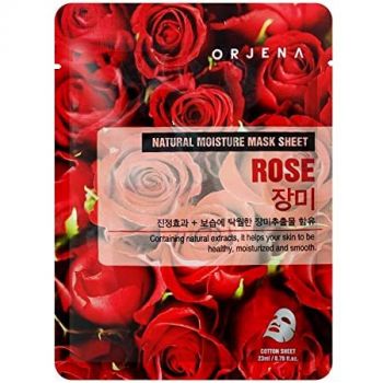 Folha de Máscara Natural Hidratante Água de Rosas &amp; Rose