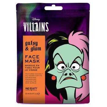 Máscara facial da vilã Cruella Disney