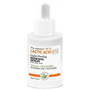 Sérum esfoliante de ácido lático 5%.