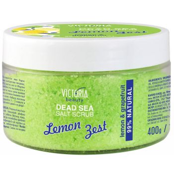 Esfoliante corporal e facial de casca de limão e sal