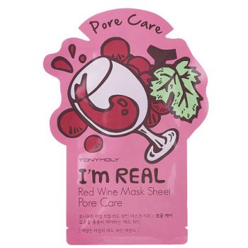 I'm Red Wine Folha de Máscara Pore Care Máscara Facial Pore Care