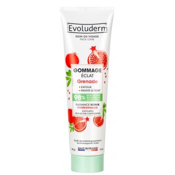 Esfoliante facial iluminador de romã