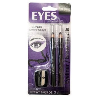 Lápis para eyeliner e sobrancelhas com afia-lápis