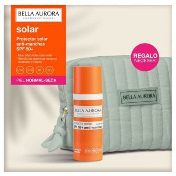 Protetor Solar Antimanchas SPF50+ Pele Normal a Seca + Nécessaire de oferta