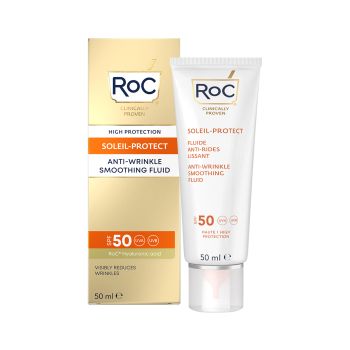 Soleil proteger fluido antirrugas mais suave
