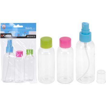 Conjunto de garrafas de viagem