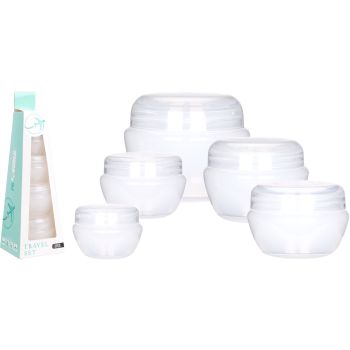 Conjunto de Viagem Frascos para Cremes