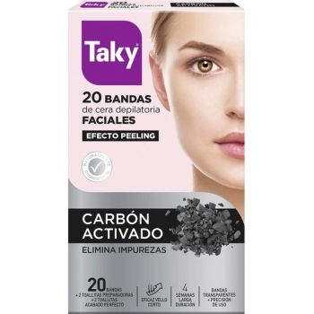 Carvão ativado Tiras de depilação facial com carvão ativado Efeito descamação