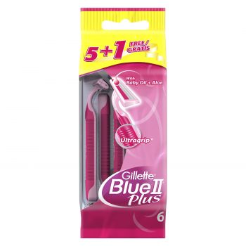 Lâminas descartáveis Blue II Plus 6