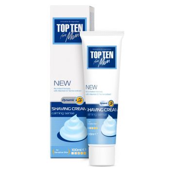 Top Ten for Men Creme de barbear Dynamic para homem