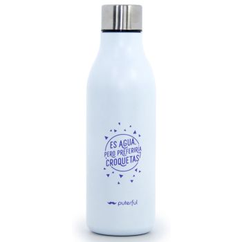 Garrafa Térmica "Es agua, pero preferiría croquetas"