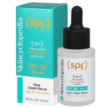 Sérum facial com niacinamida e prebióticos SPF 30