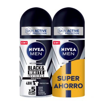 Nivea Homens Desodorizante Black & White Invisíveis Original Duplo para homem