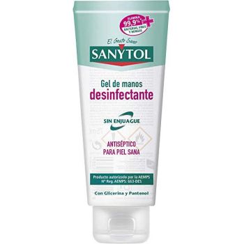 Gel desinfetante para as mãos em tubo