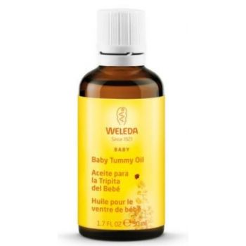 Óleo de massagem para o ventre do bebé