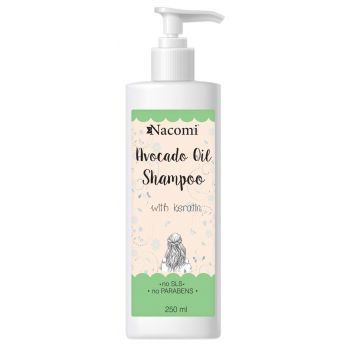 Champô com óleo de abacate e keratin